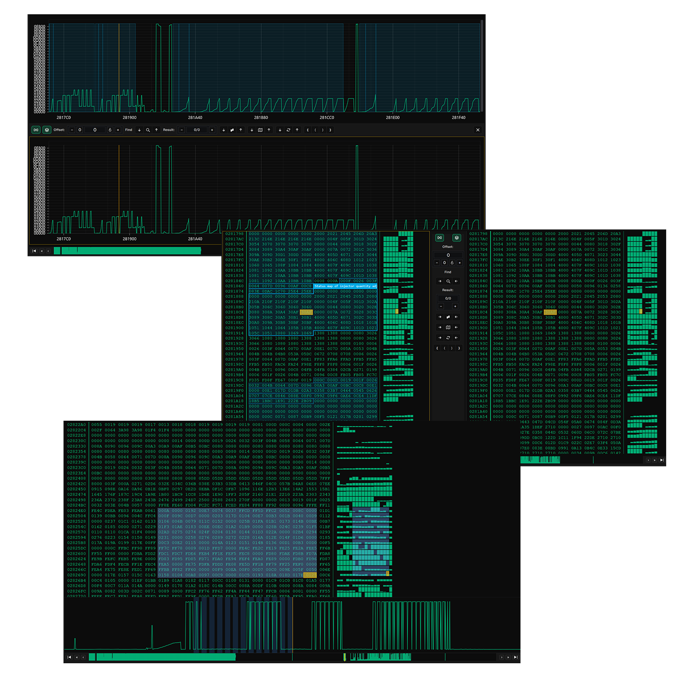 Autohex compare files editor view